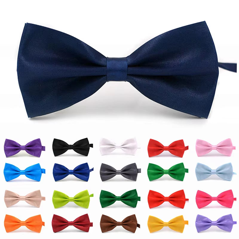 Men Ties Fashionable Butterfly Party Business Wedding Bow Tie Candy Solid Color Female Male Bowknot Accessories Bowtie