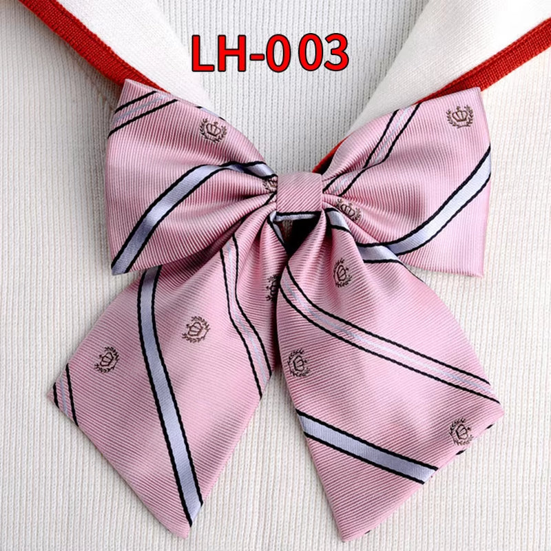 School Uniform Women Bowtie Ribbon Led Rope New Necktie Handmade Womans Clothing Shirt Butterfly Bow Tie for Women