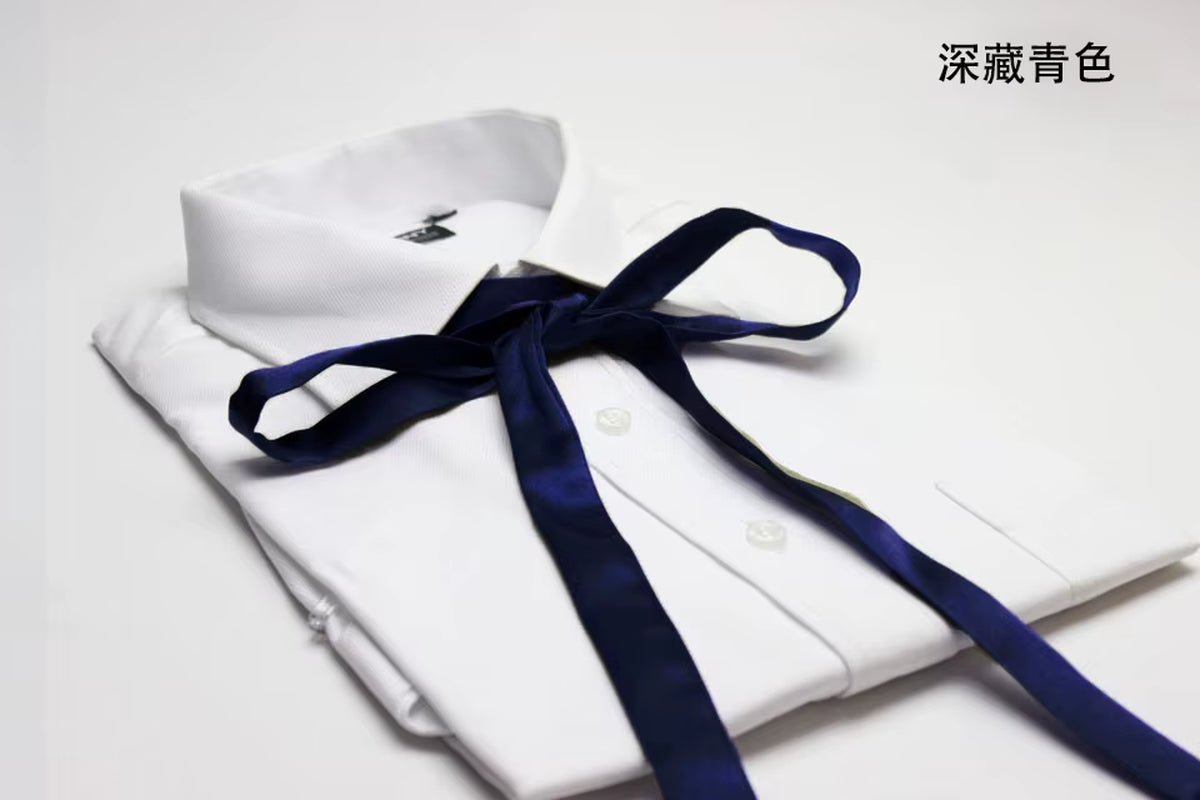 School Uniform Women Bowtie Ribbon Led Rope New Necktie Handmade Womans Clothing Shirt Butterfly Bow Tie for Women