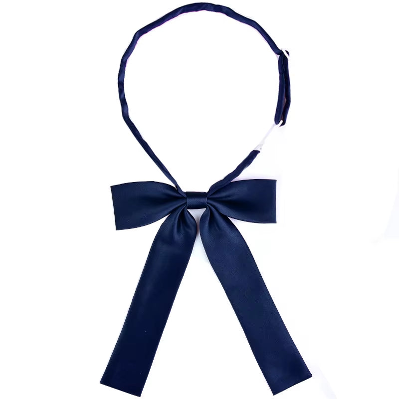 School Uniform Women Bowtie Ribbon Led Rope New Necktie Handmade Womans Clothing Shirt Butterfly Bow Tie for Women