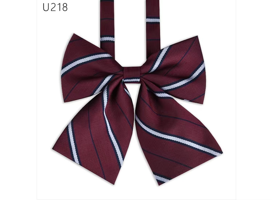 School Uniform Women Bowtie Ribbon Led Rope New Necktie Handmade Womans Clothing Shirt Butterfly Bow Tie for Women