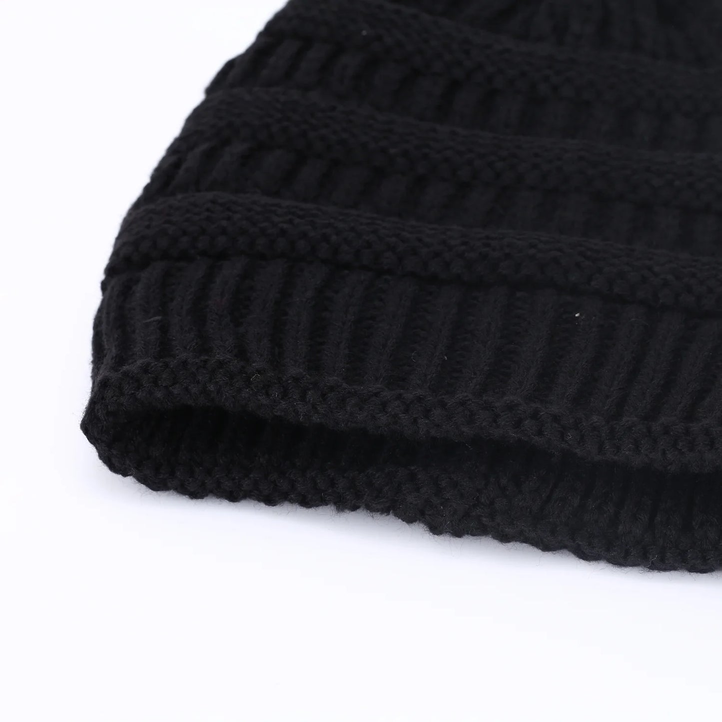 Women Men'S Knitted Beanie Hat Skull Baggy Chunky Messy Ski Winter Cap