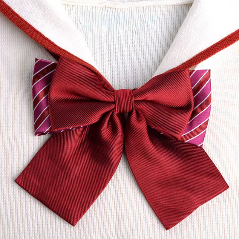 School Uniform Women Bowtie Ribbon Led Rope New Necktie Handmade Womans Clothing Shirt Butterfly Bow Tie for Women