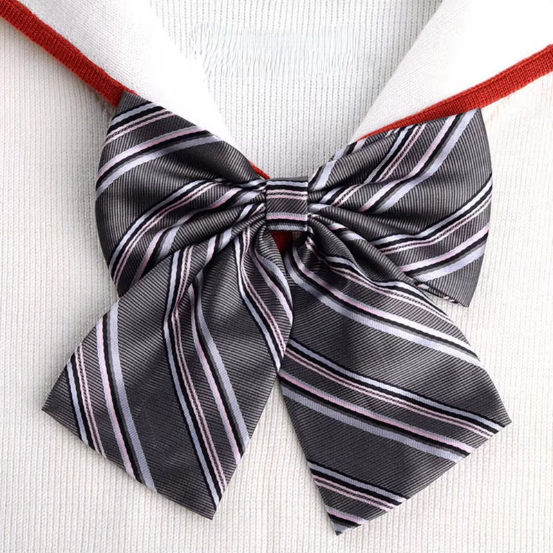 School Uniform Women Bowtie Ribbon Led Rope New Necktie Handmade Womans Clothing Shirt Butterfly Bow Tie for Women