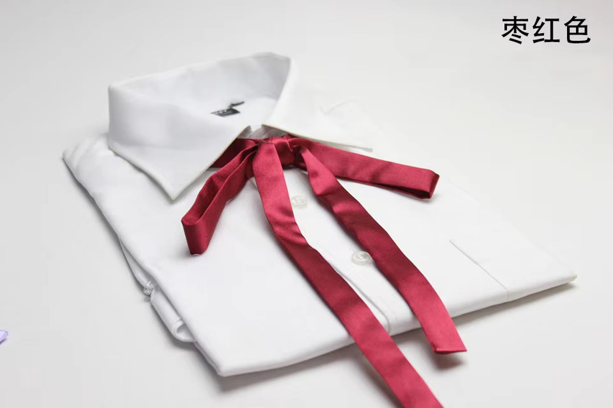 School Uniform Women Bowtie Ribbon Led Rope New Necktie Handmade Womans Clothing Shirt Butterfly Bow Tie for Women