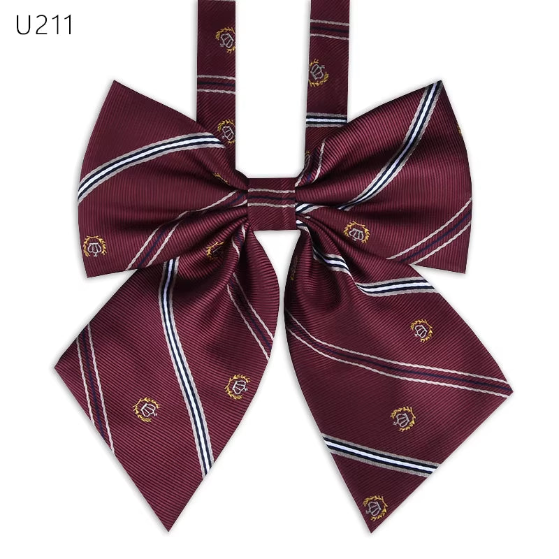 School Uniform Women Bowtie Ribbon Led Rope New Necktie Handmade Womans Clothing Shirt Butterfly Bow Tie for Women