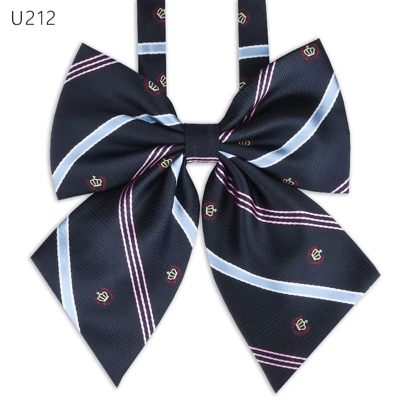 School Uniform Women Bowtie Ribbon Led Rope New Necktie Handmade Womans Clothing Shirt Butterfly Bow Tie for Women