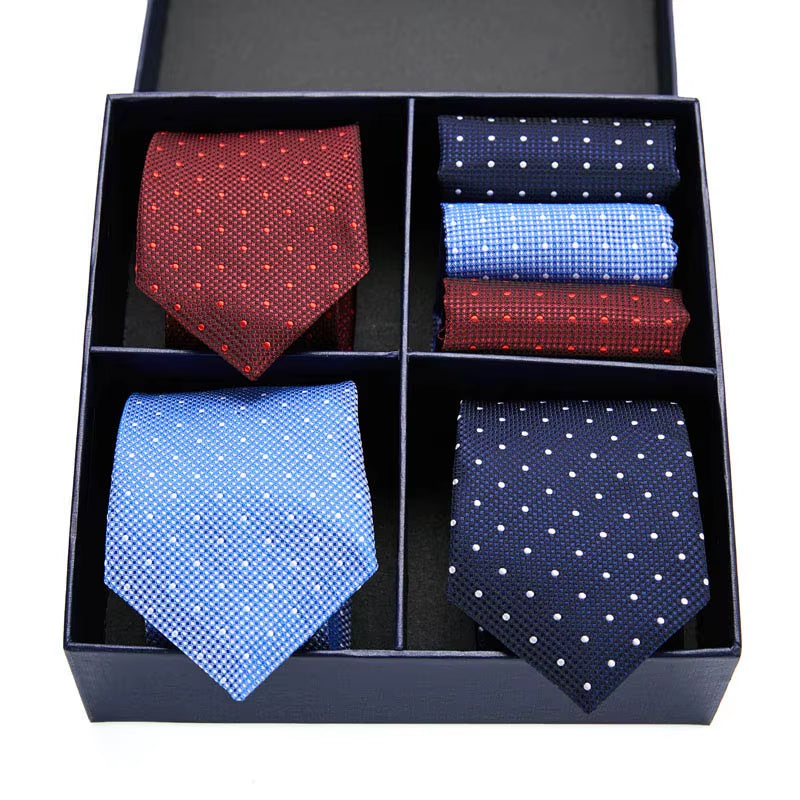 Gift Box Pack Mens Tie Skinny Pink Palid Silk Classic Jacquard Woven Extra Long Tie Hanky Set for Men Formal Wedding Party